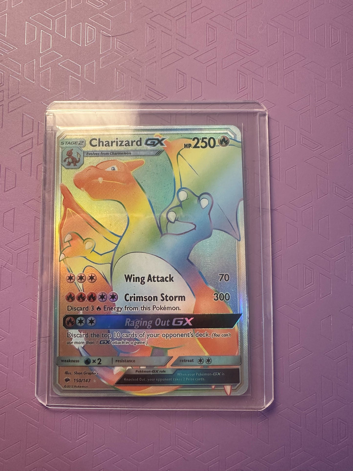 Charizard GX #150 Rainbow