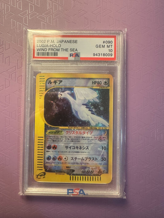 PSA 10 Lugia #90 Pokemon Japanese Wind from the Sea